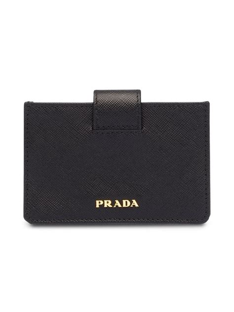 tan prada card holder|farfetch prada wallet.